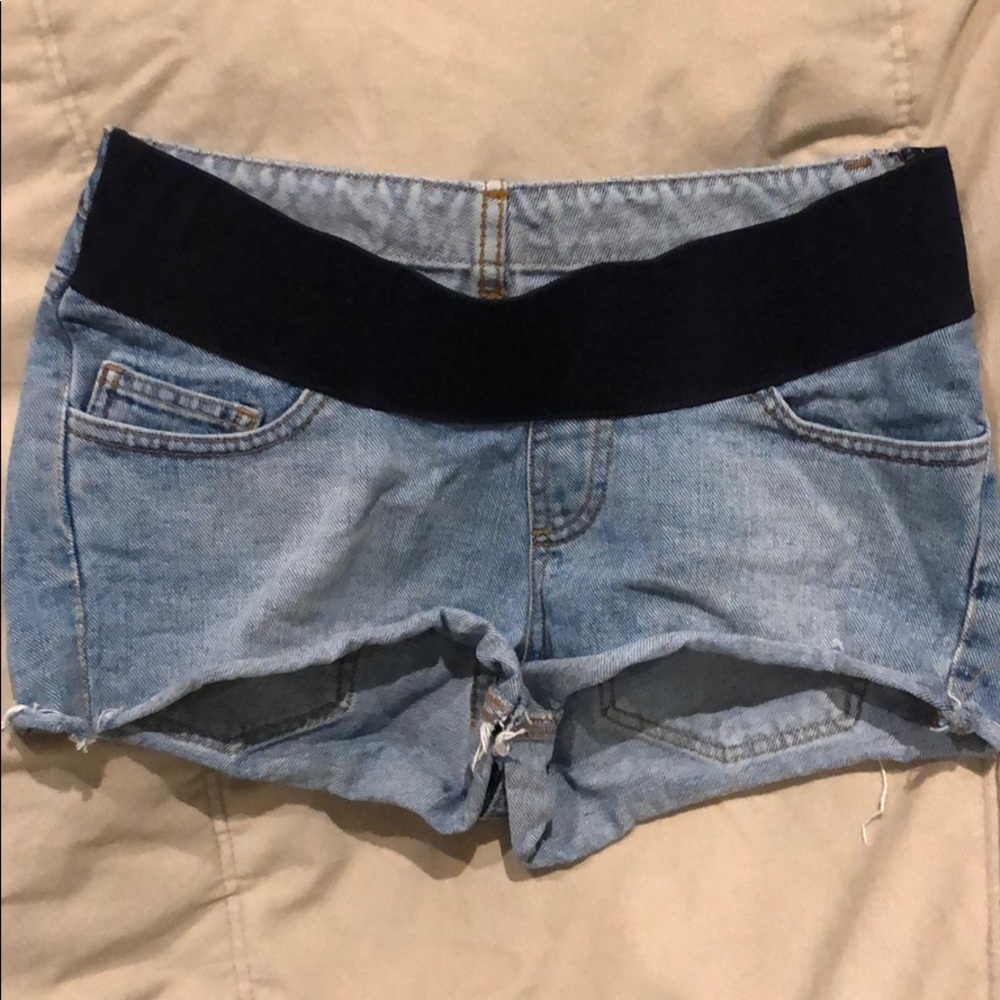 ASOS maternity shorts with stretchy waist band